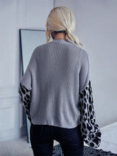 Single-breasted Leopard Print Sweater Jacket 2023-03-14 InsStreet
